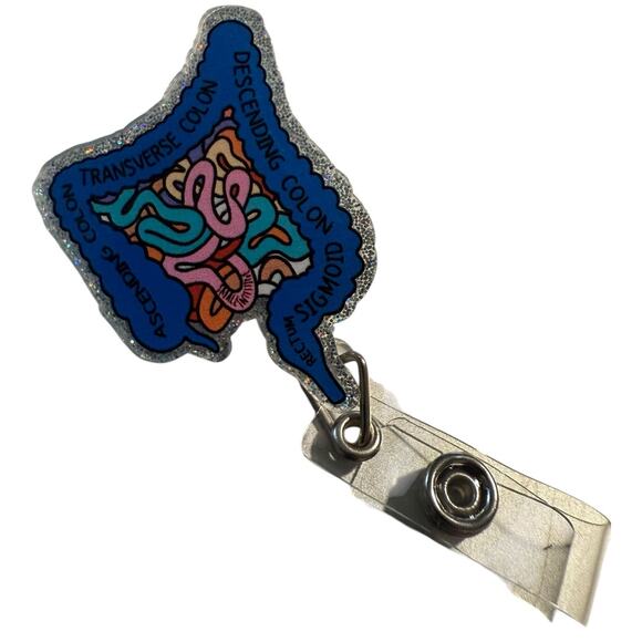 Anatomical Colon Retractable ID Badge Reel, Gastro, Colorectal, Surgeon NWT - Picture 2 of 3